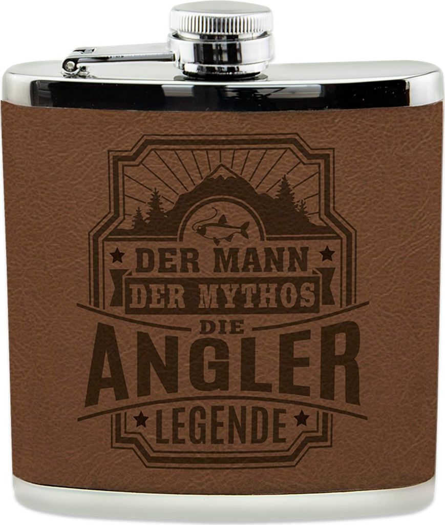 Echter Kerl Flachmann Angler