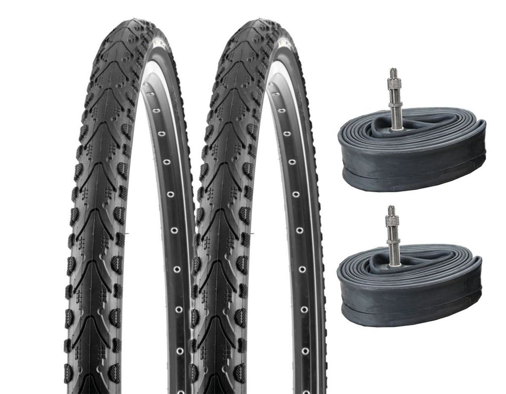2 X FAHRRADREIFEN 28 ZOLL 47-622 Kenda 28x1.75 schwarz Reifen + 2 SCHLÄUCHE DV