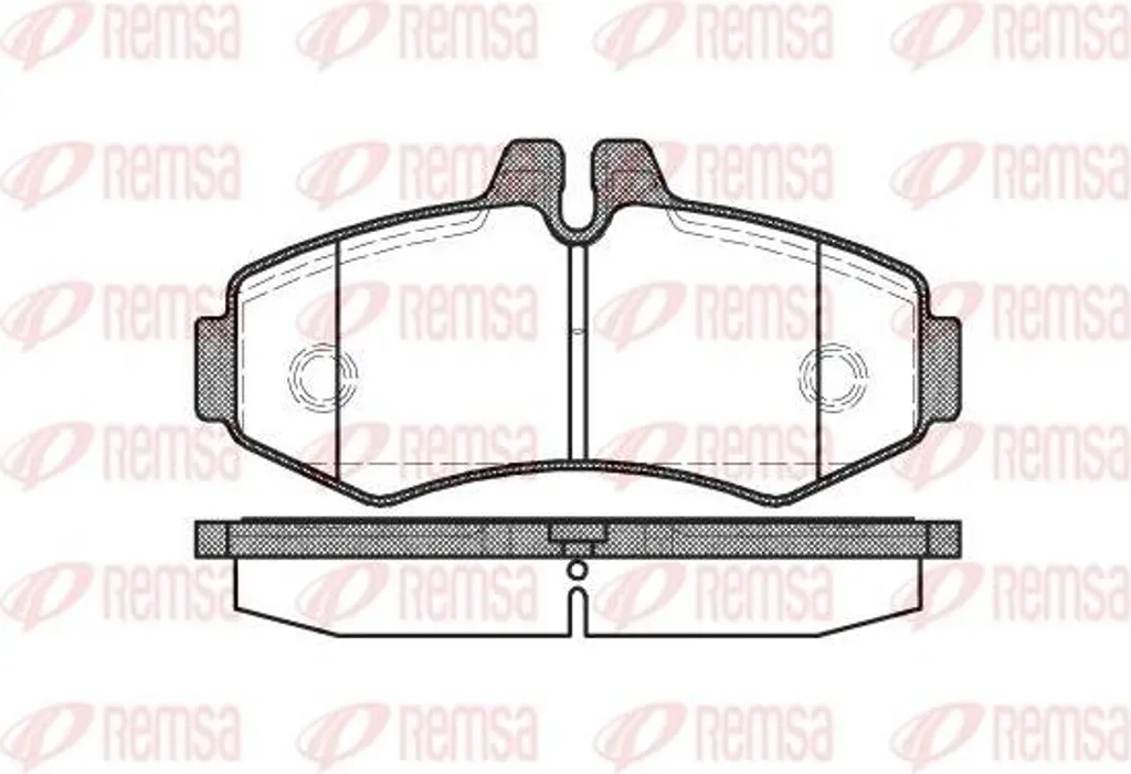 Plaquettes de frein REMSA haute performance OE 0004214110 Classe V et Vito