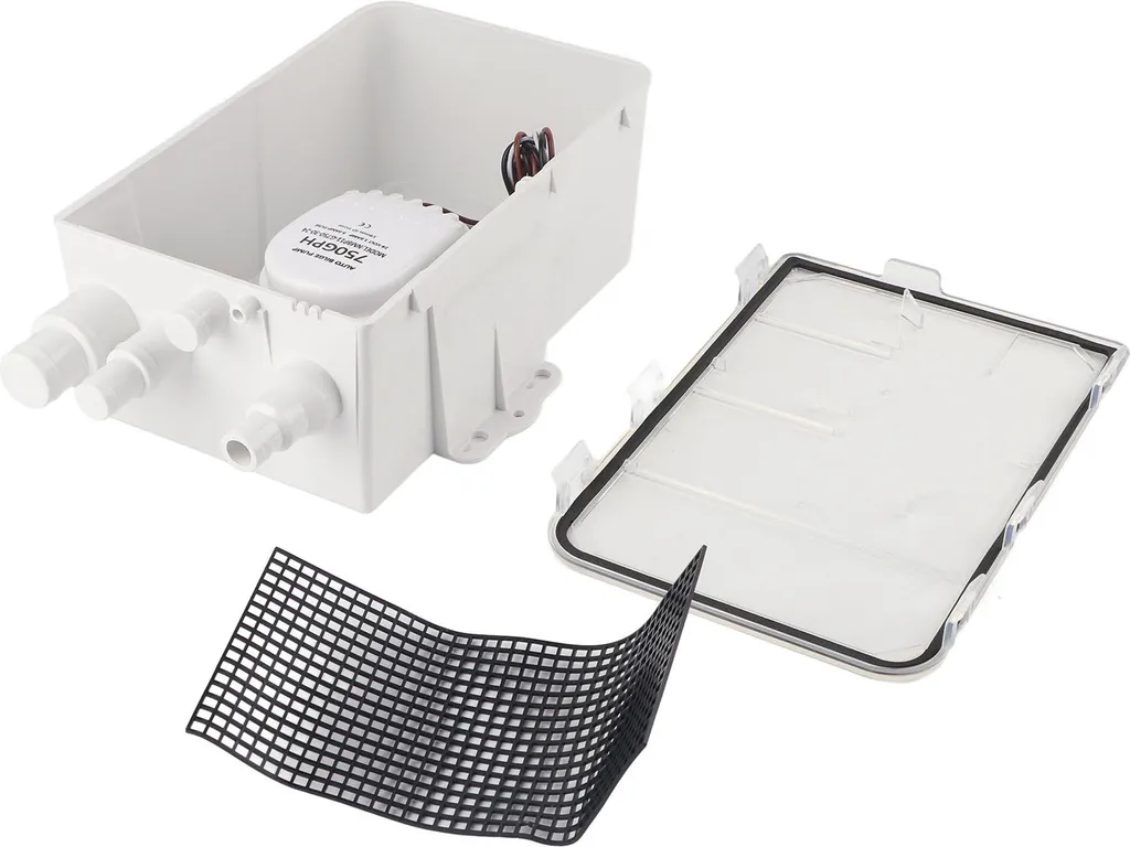 Pompa per Doccia 750 GPH 12V/24V Automatica - Sistema Drenaggio Nautico