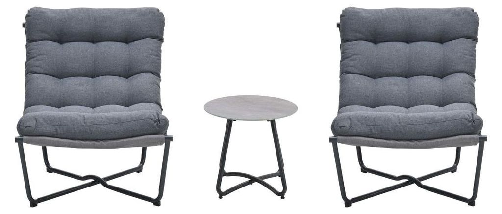 Garden Impressions Danzig Relax Set - 3-teilig - carbon Produktbild 