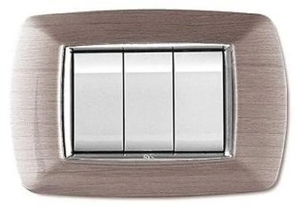 Plaque 4 modules en acier satiné MYLIFE : design moderne et robuste
