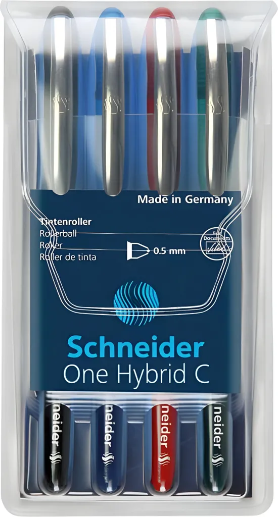 Schneider One Hybrid C 05 Confezione 4 pz - Penne Roller Assortite