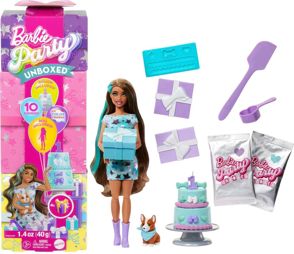 Barbie JFG72, Modepuppe, Weiblich, 3 Jahr(e), 138 mm, 280 g, Mehrfarbig