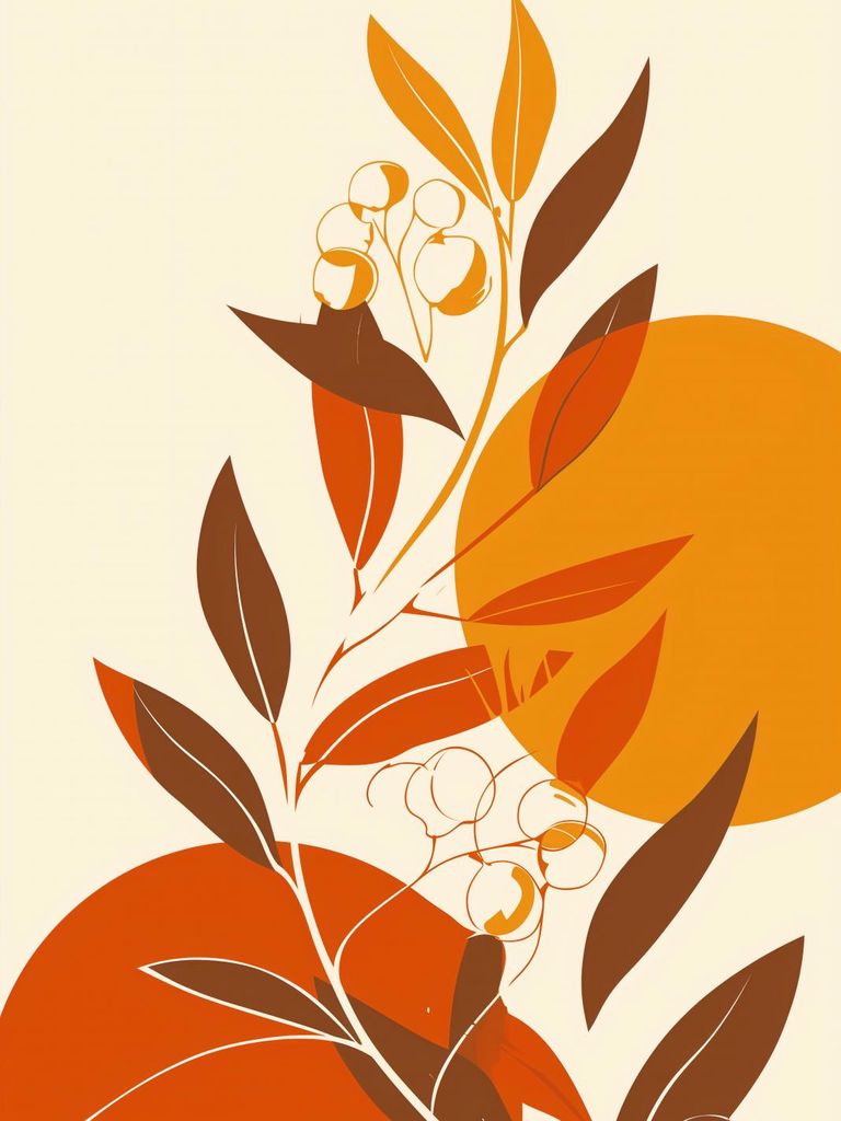 Plakat 15x20cm Warmer Hauch des Herbstes