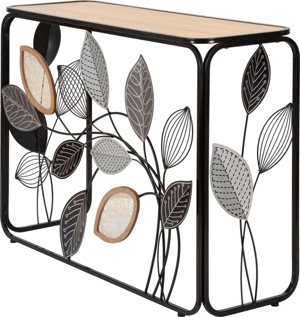 Console de Entrée Moderne Autumn Multicolore en Verre et Structure Métal - 4