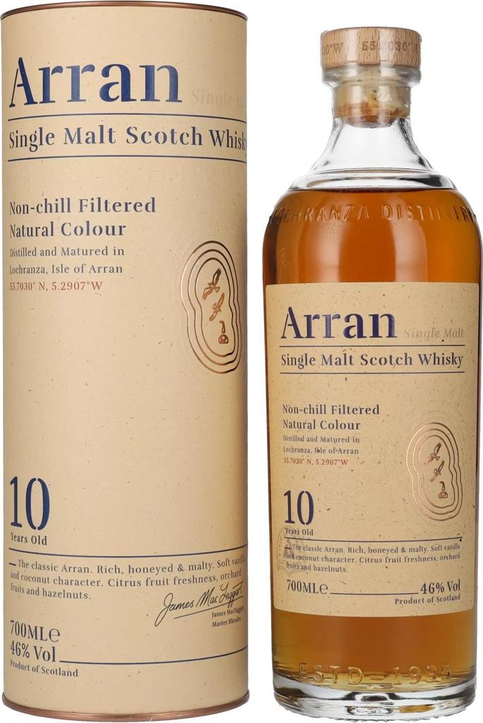 Arran 10 Years Old Single Malt Scotch Whisky 46% Vol. 0,7l Image du produit 