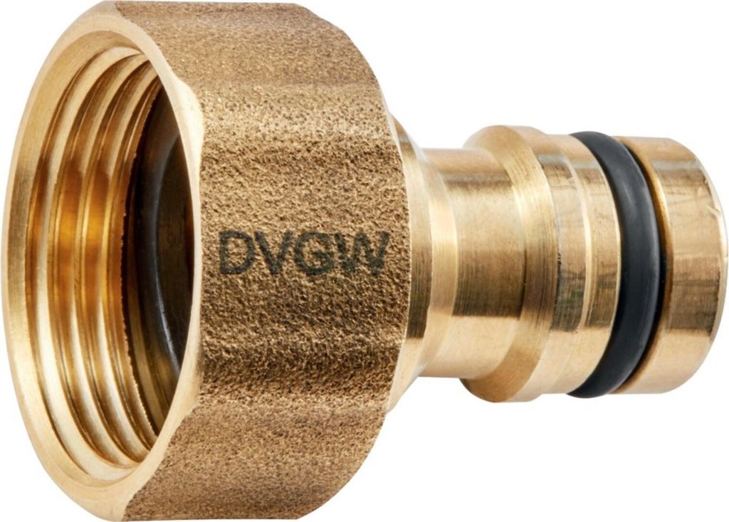 plus-Hahnstecker GEKA Messing DVGW  19 mm (3/4)-16 mm" Produktbild 