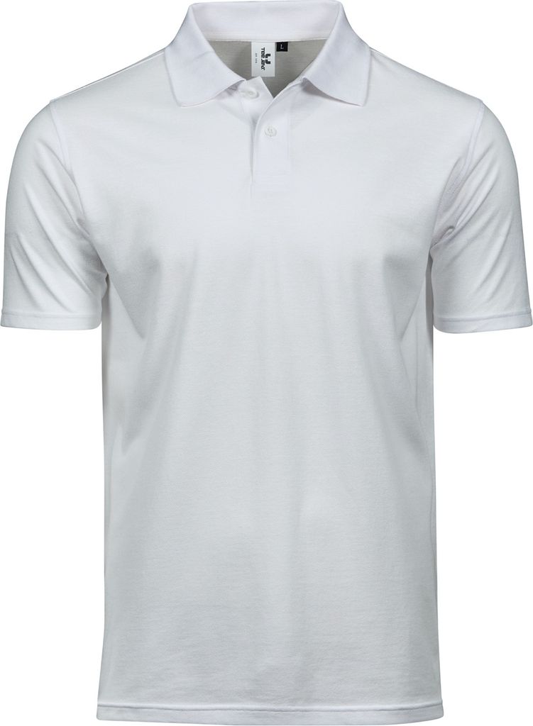 Tee Jays 1200 | Power Polo - Herren Poloshirt - Waschbar bis 60 °C - Farbe: White - Größe: 3XL