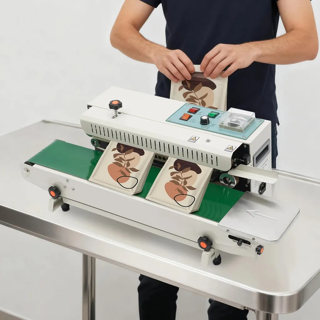 Soudeuse horizontale pour sachets plastiques et complexes
