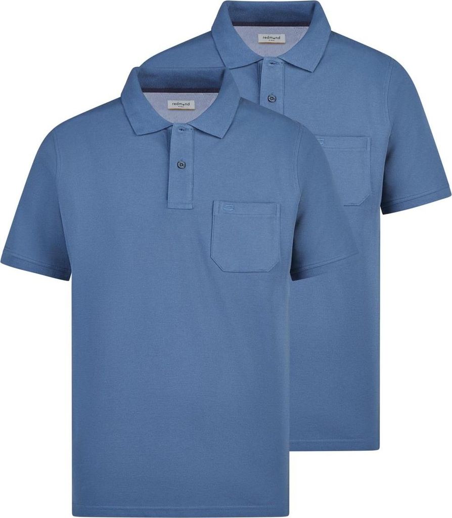 Redmond 2er Pack Basic Poloshirt Weiches Material mit hohem Komfort, Klassischer Polokragen zeitloser Stil, Vielseitig kombinierbar für jeden Tag