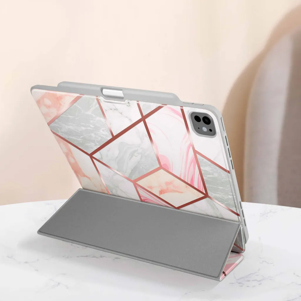 Supcase Coque iPad Pro 13 2024 Protection Intégrale avec Support - Blanc