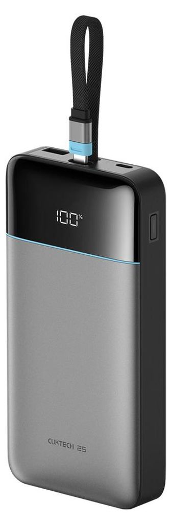 Power bank Cuktech LPB252N da 120W e 25000mAh con cavo Immagine del prodotto 