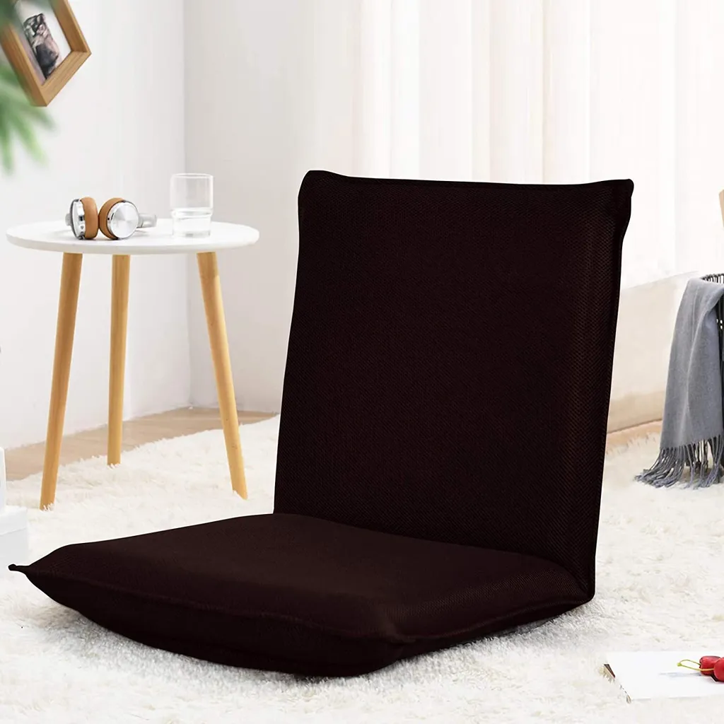 COSTWAY Sedia Meditazione e Gaming: Schienale 6 Livelli, Portata 150kg