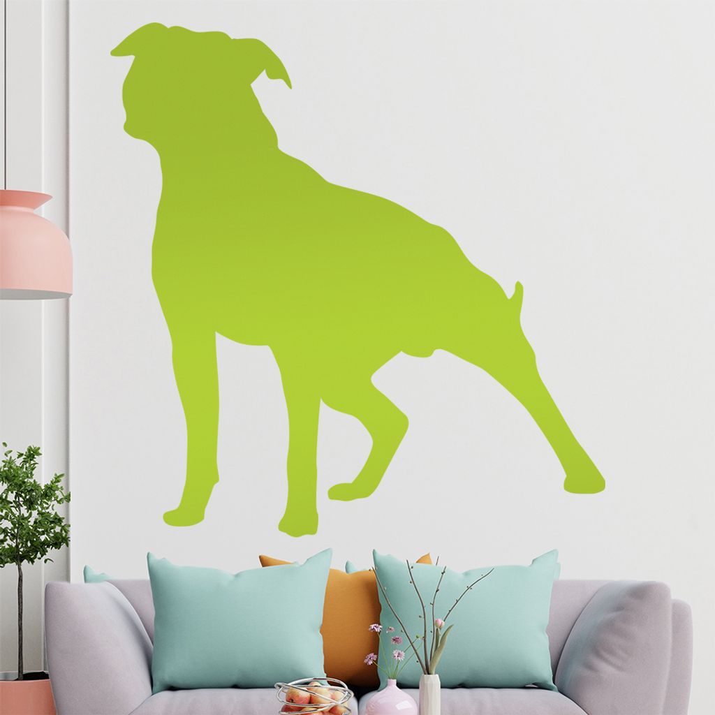 KIWISTAR Stafford Silhouette Wandtattoo in 6 Größen - Wandaufkleber Wall Sticker - Dekoration, Küche, Wohnzimmer, Schlafzimmer, Badezimmer