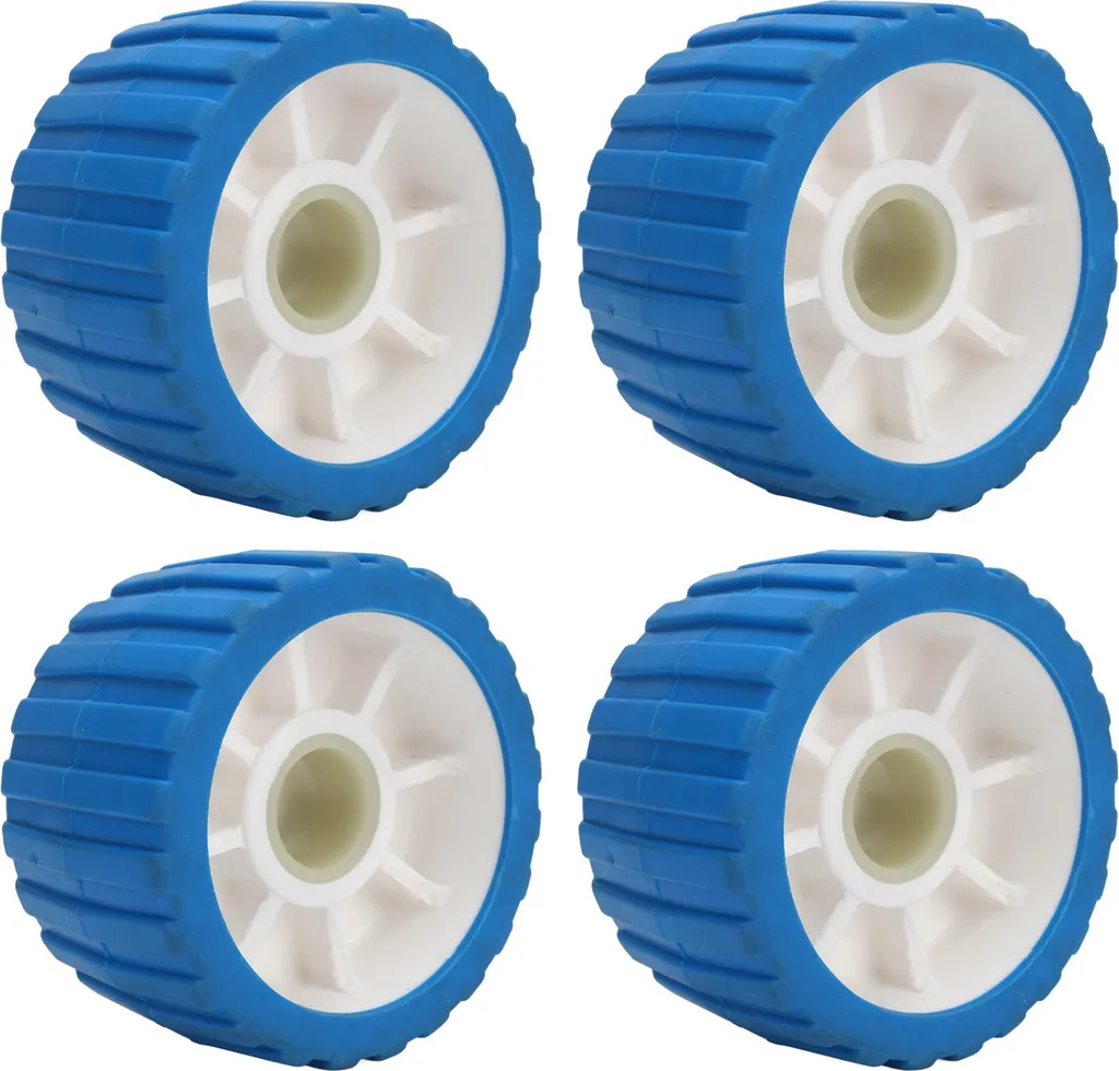 Rouleaux de remorque bateau haute température poly nervuré 4x