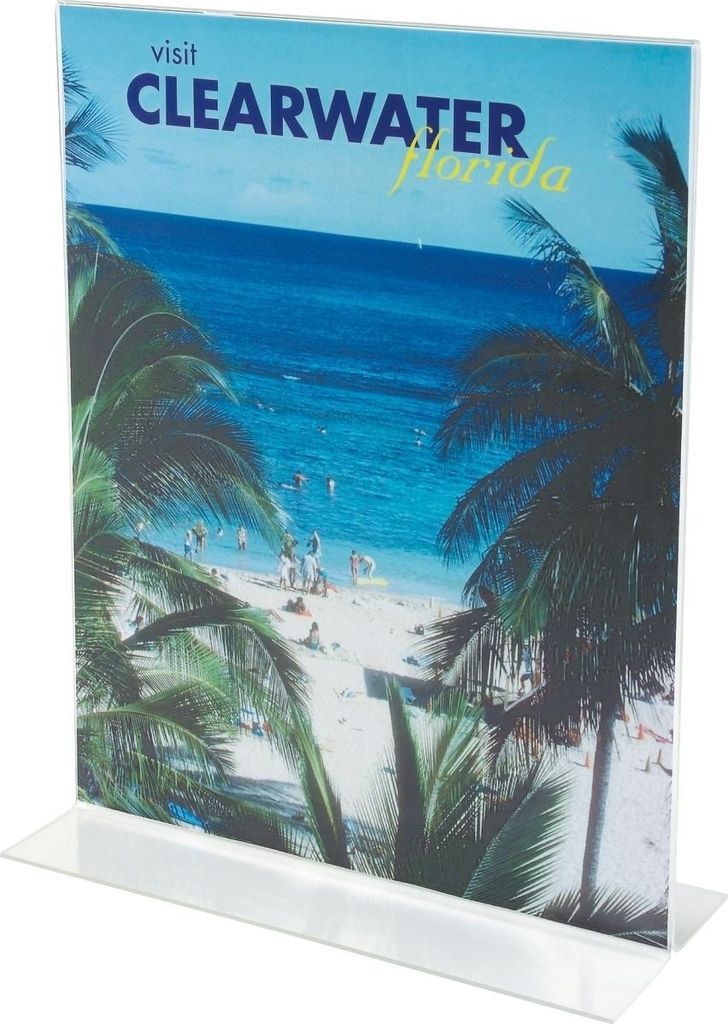 Tischaufsteller A4 hoch transparent Packung mit 12 Stück