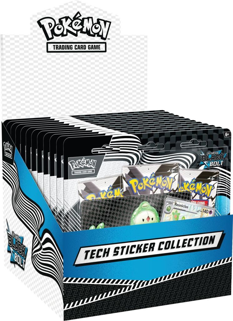 Pokémon TCG: SV10.5 - Black Bolt - Collezione di adesivi Immagine del prodotto 