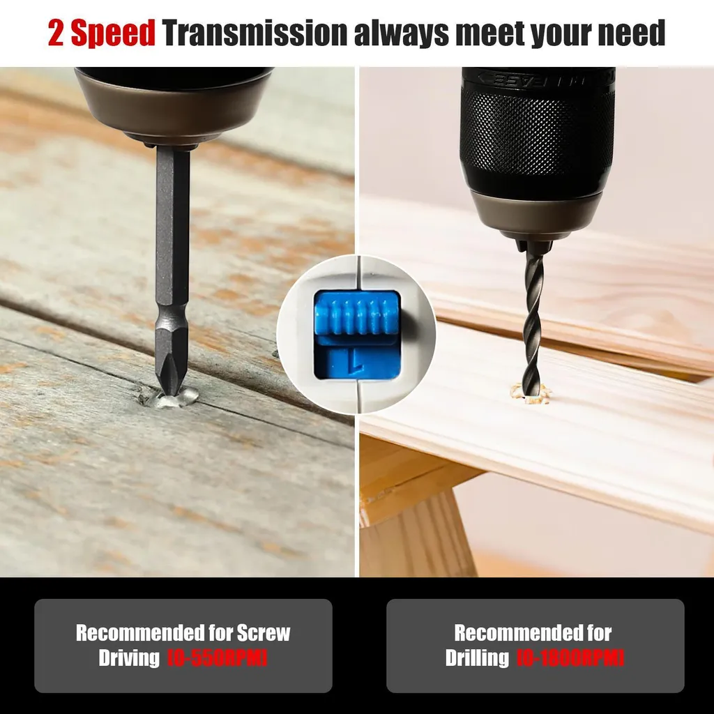 Tournevis électrique brushless à couple variable avec double batterie - 5
