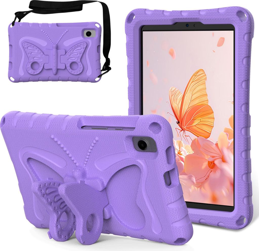 Kinder Hülle für Samsung Galaxy Tab A 8,0-Zoll 2019/Tab A7 Lite 8,7"/Tab A9 8,7" Leicht Stoßfeste EVA Kindgerechtes Schutzhülle mit Schultergur...