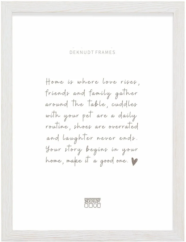 Cornice Bianca 30x40 Deknudt S68VF - Legno Pregiato per Arredo Interni