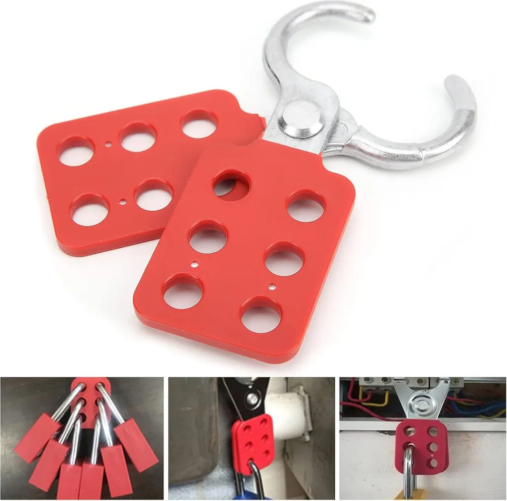 Cadenas Isolé Hasp Aluminium 25mm avec 6 Trous de Gestion Multiple 10 Pcs