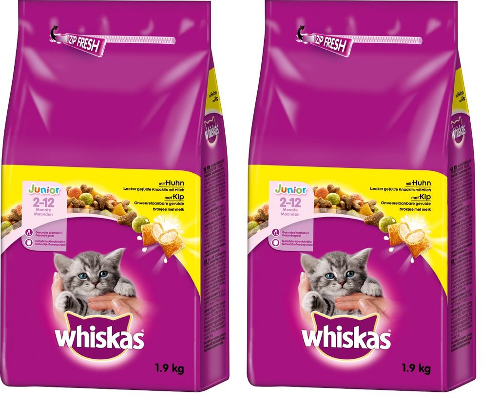 2x Whiskas Junior mit Huhn 1,9 kg Kaufland.de