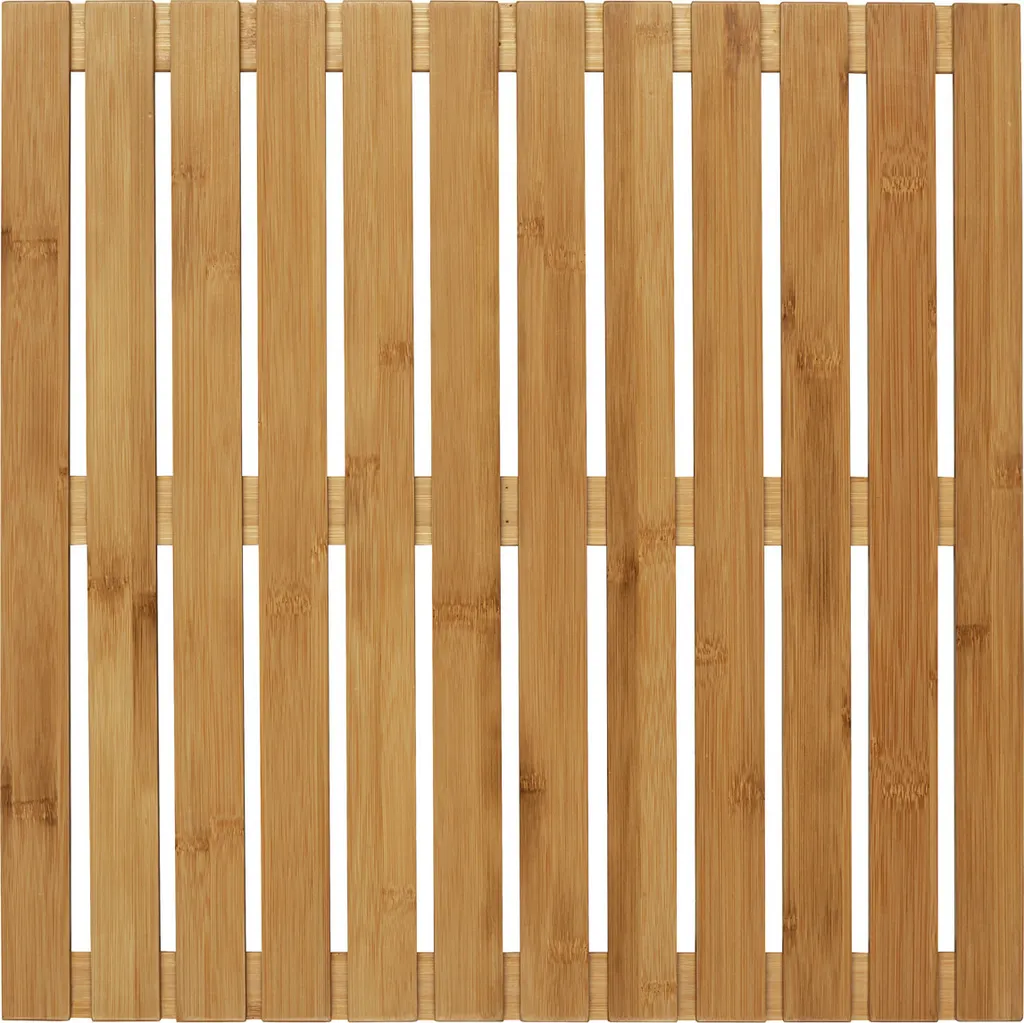 Tapis de Bain Bambou Imputrescible 50x50 cm - Idéal Sauna et Douche Italienne