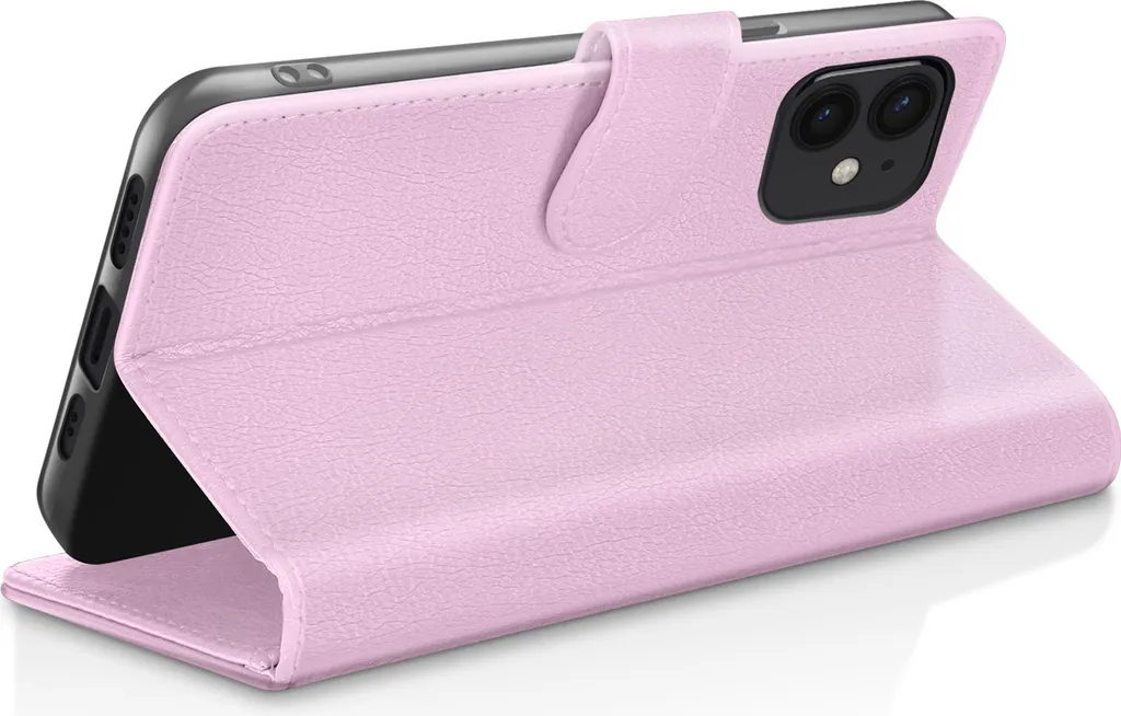 Custodia Portafoglio Zanaé iPhone 12 mini Rosa con Chiusura Magnetica - 2
