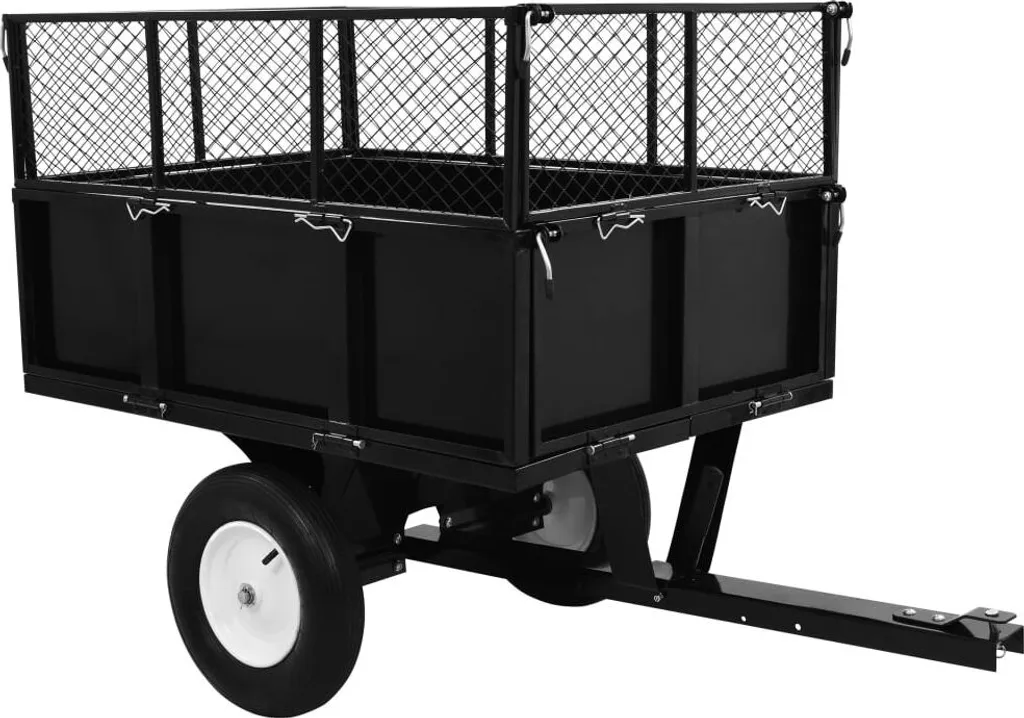Remorque basculante 300kg : transportez sans effort derrière la tondeuse
