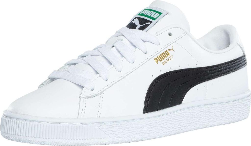 Puma Basket Klassische Leder-Sneaker, Weiß 45 EU Produktbild 