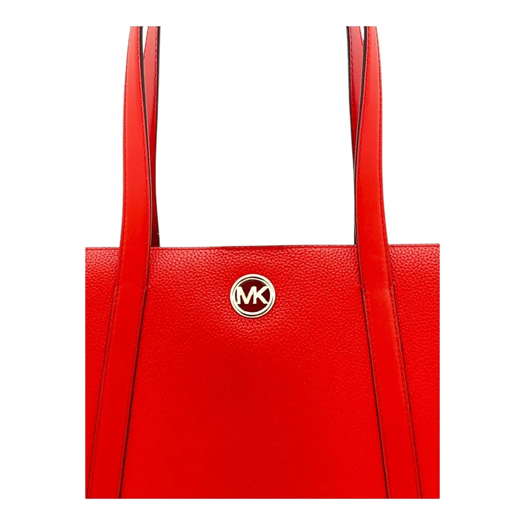 Sac cabas fourre-tout Michael Kors Hadleigh en cuir véritable orange - 2