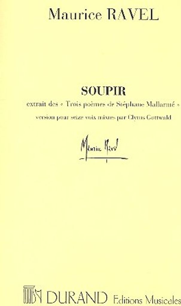 Soupir pour 16 voix mixtes a cappella partition