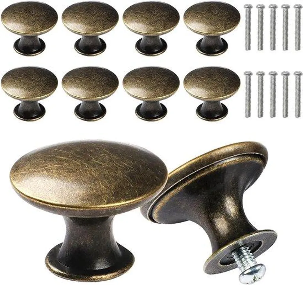 Poignée vintage en bronze antique pour boîte et coffret - 10 unités