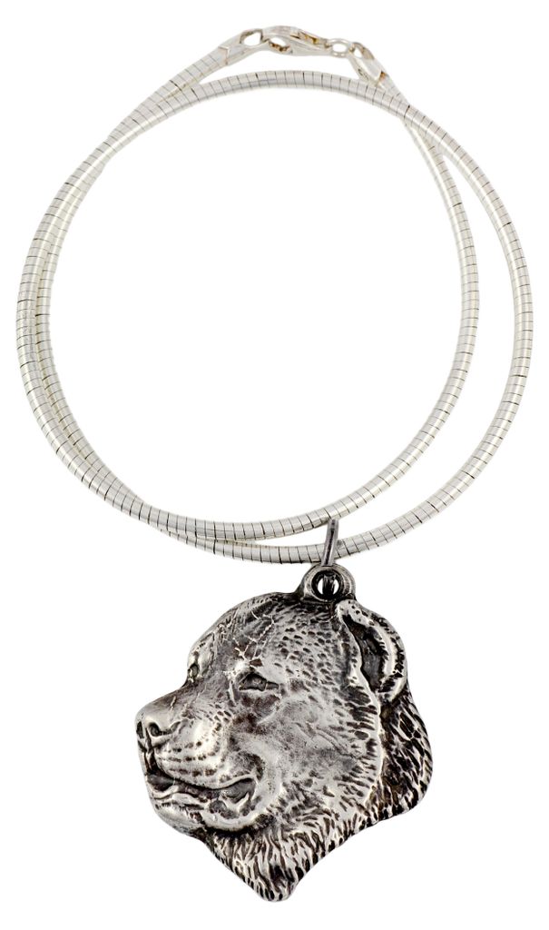 Mittelasiatischer Schäferhund, Zentralasiatischer Owtscharka - Hundehalsband, einzigartiger Schmuck für den Hundefan, einzigartiger Kreuzotter-An...