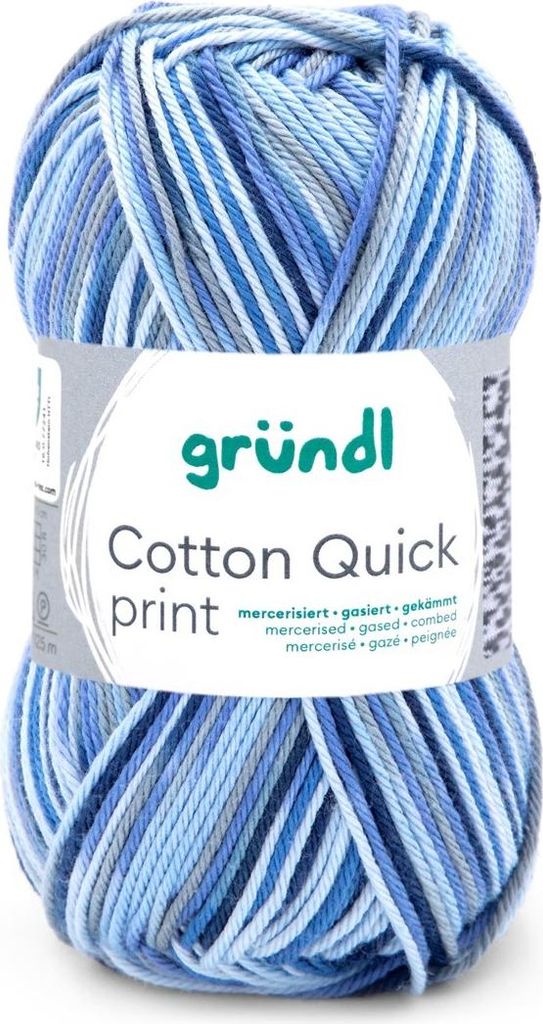 Gründl Baumwolle quick print,50g/125m,100% Baumwolle,Farbverlauf 239
