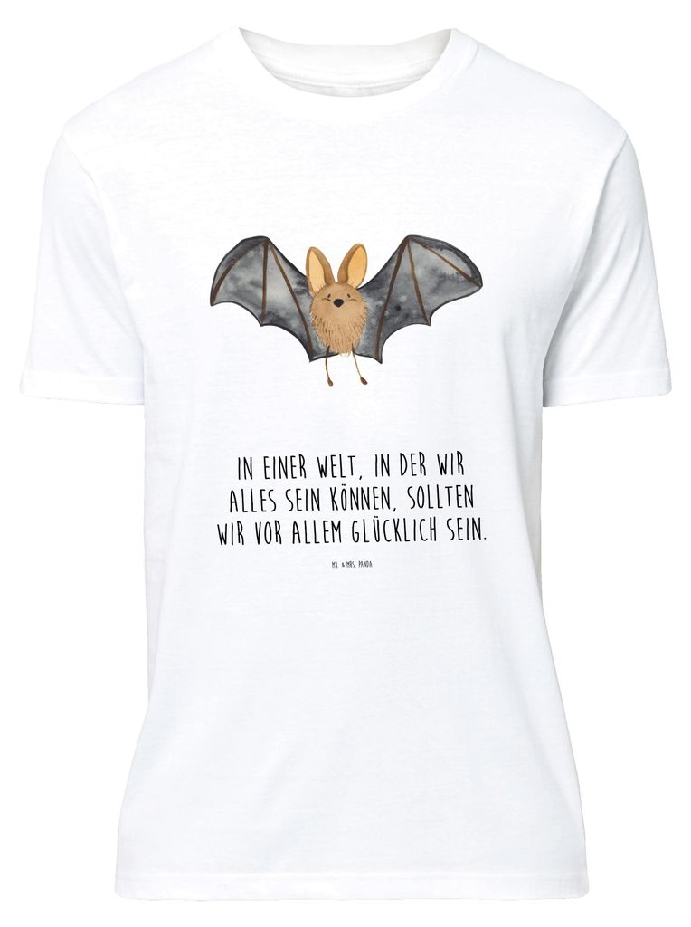 Mr. & Mrs. Panda S T-Shirt Fledermaus Flügel - Weiß - Geschenk, Lustige Sprüche, oberteil, Tshirt, Shirt, Design