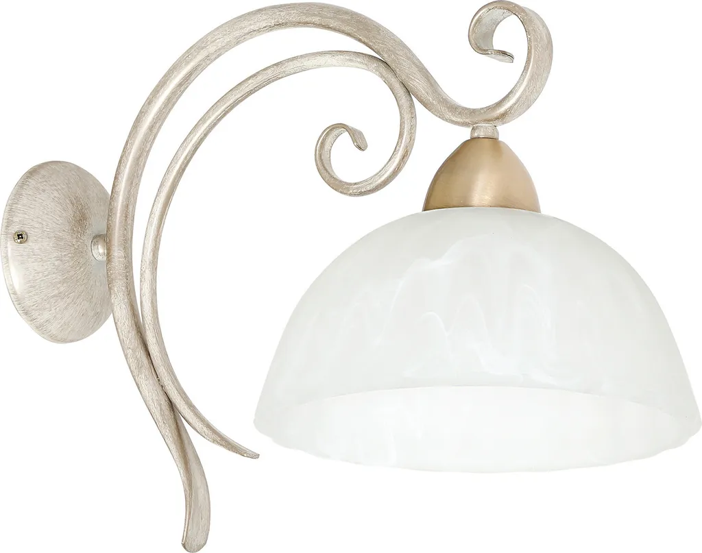 Applique Aurora Luminex 1xE27 15W avec abat-jour en verre dépoli crème