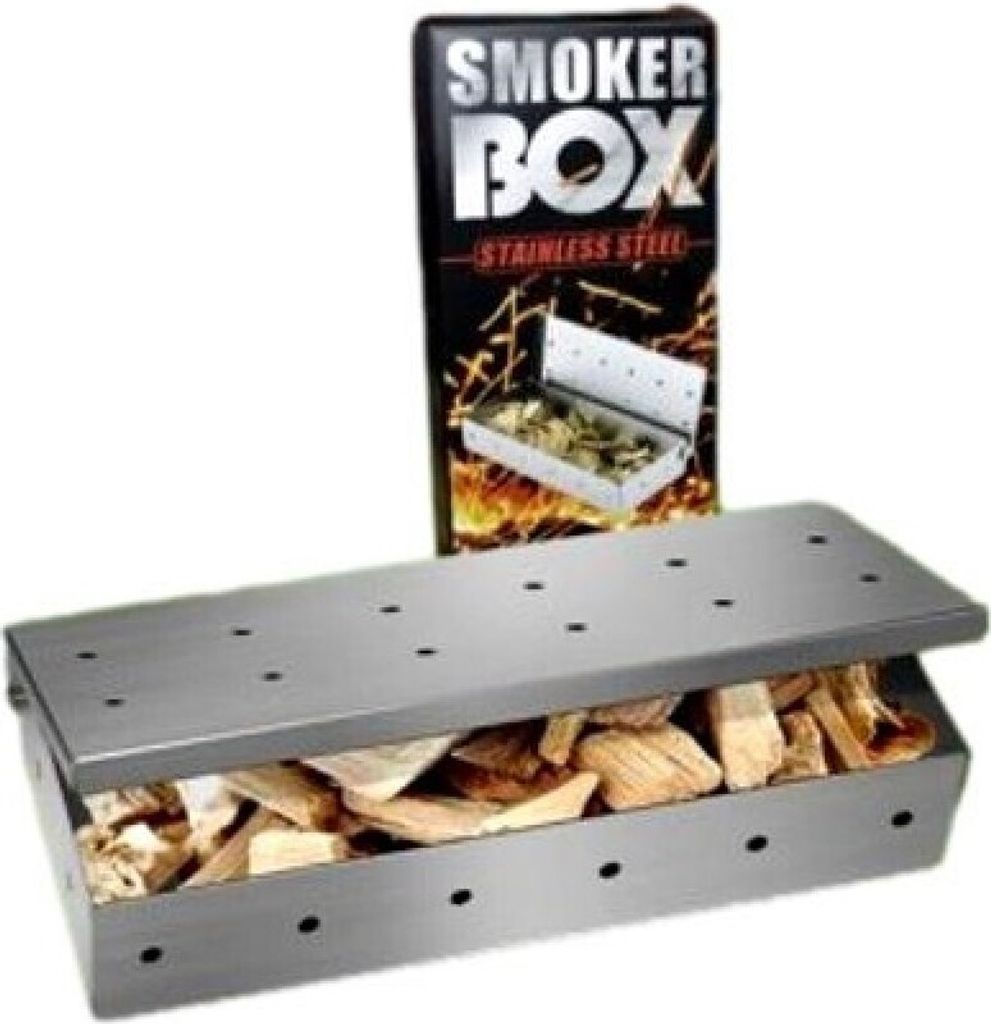Räucherbox Aus Edelstahl – Für Gas- Und Holzkohlegrills, Zum Räuchern Von Fleisch & Gemüse