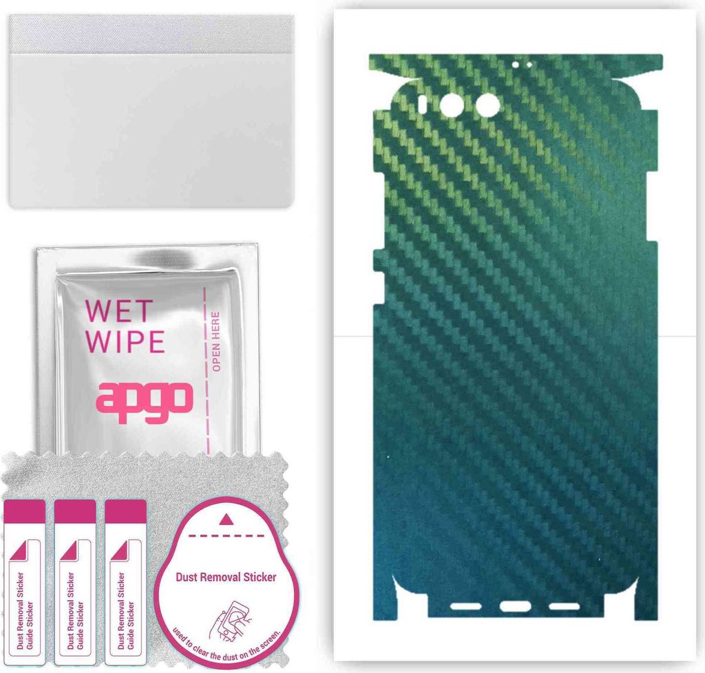 apgo Rückseite + Seiten Schutzfolie, Skin, kompatibel mit Xiaomi Mi 6, Hinten Displayschutzfolie aus Vinylfolie, kratzfest, einfache Montage - Koh...