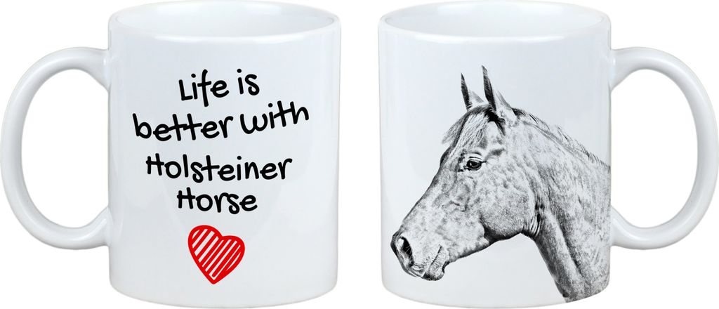 Holsteiner Pferd - Tasse mit Pferd, Tasse mit Bild, personalisiertes Geschenk der Marke Art-Dog