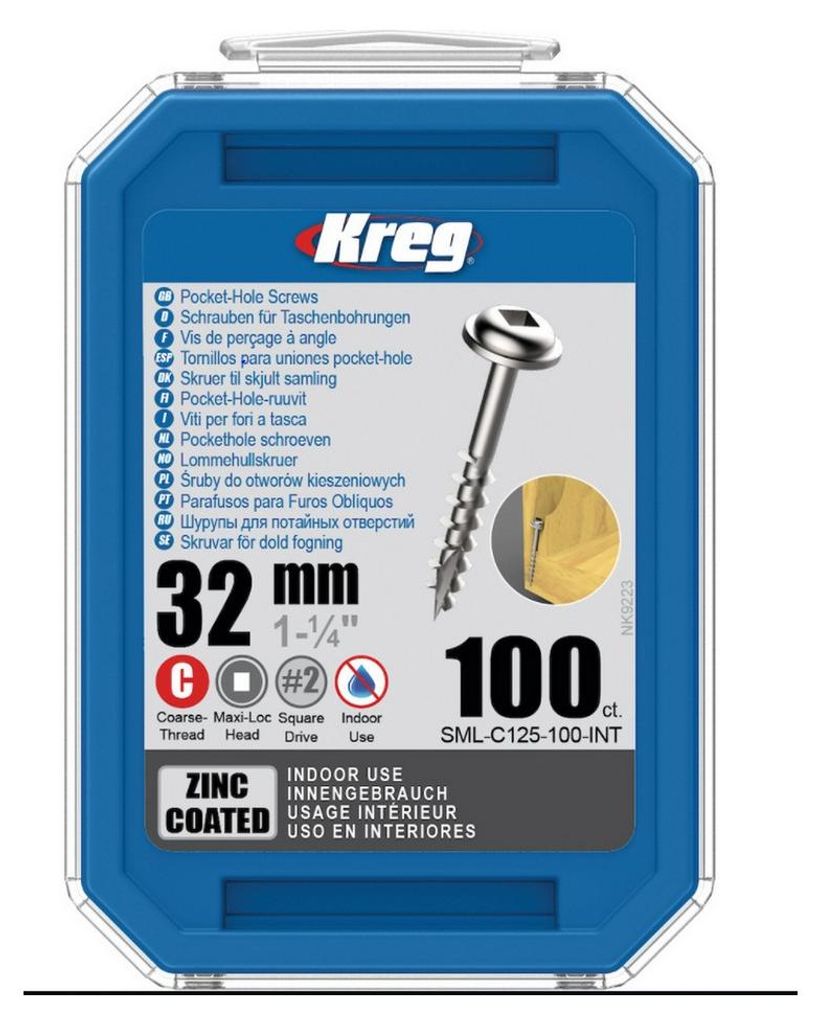 Viti Kreg per fori tascabili 32 mm zincate Maxi-Loc a Immagine del prodotto 