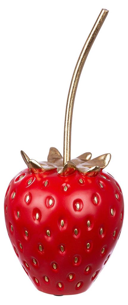 GILDE Dekoobjekt, Erdbeere, "Frutilla", Kunstharz, rot, , Produktbild 