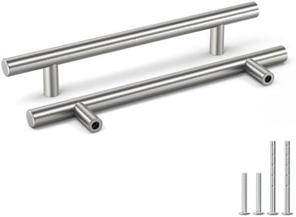 15 Stück Griffe für Küchenschränke 128mm Lochabstand Schrankgriffe Edelstahl,Möbelgriffe Türgriffe Küche Stangengriff Edelstahl Küchensch...