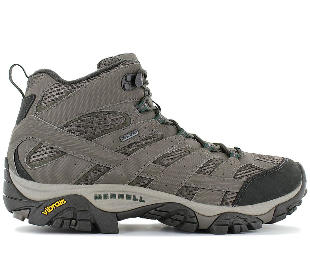 Merrell Moab 2 Mid GTX - GORE-TEX - Herren Wanderschuhe Grau J033317 , Größe: EU 44 UK 9.5
