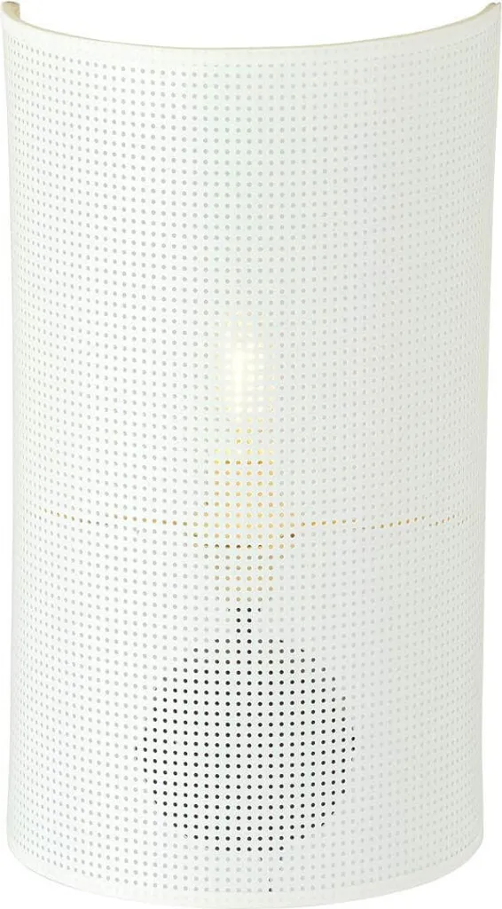 Applique Intérieure E14 40W ASTON K1 en Acier Blanc et Finition Or