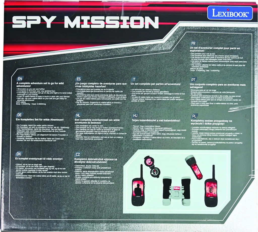 Kit complet d'espion pour voir dans le noir et intercepter des secrets