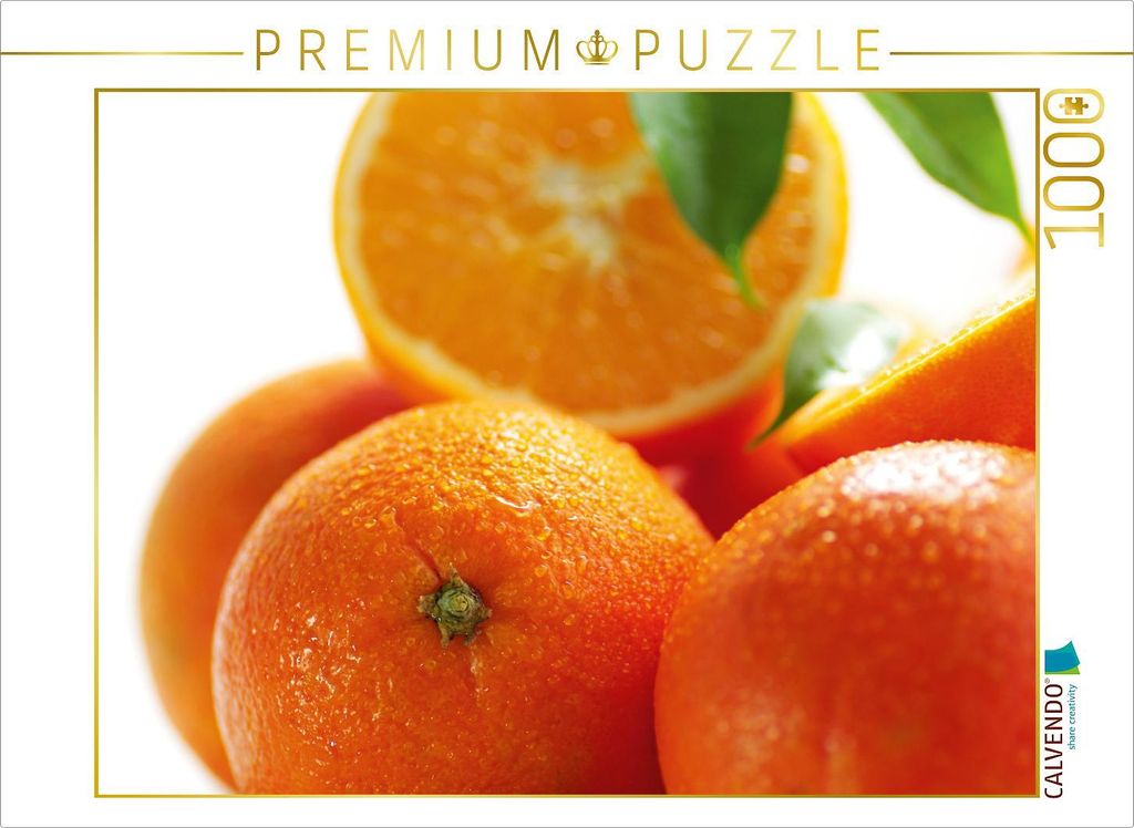 CALVENDO Puzzle Frische Orangen | 1000 Teile Lege-Größe 64x48cm Foto-Puzzle für glückliche Stunden