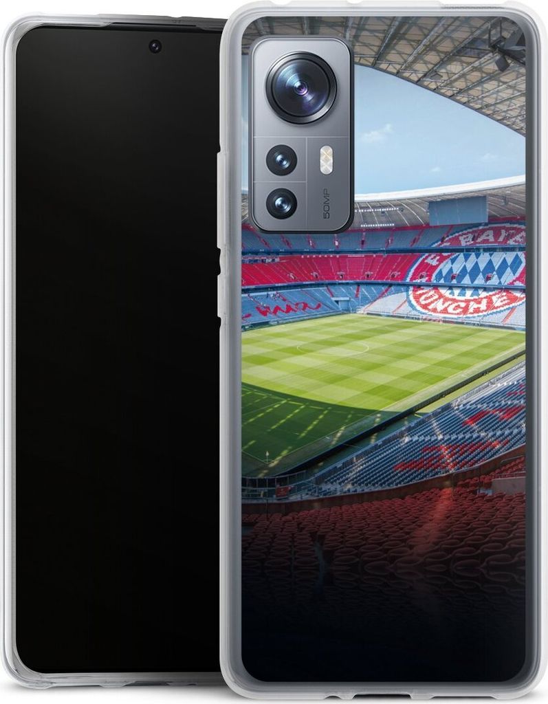 DeinDesign Handyhülle für Xiaomi 12X 5G Silikon Hülle Case Smartphone Schutzhülle FC Bayern München FCB Stadion