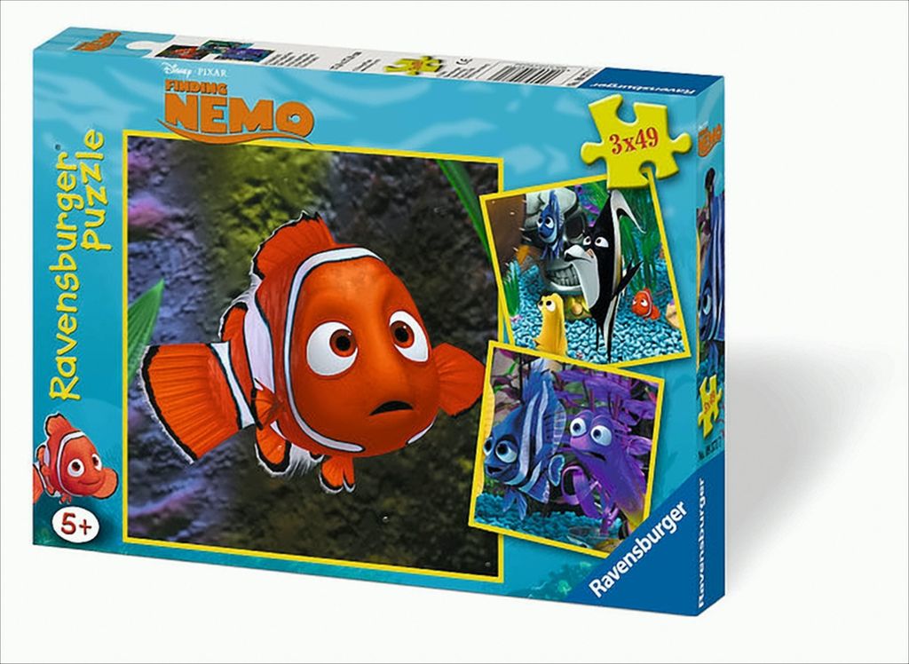 Ravensburger 09371 Findet Nemo Im Aquarium Disney Pixar 3x49 Teile Puzzle